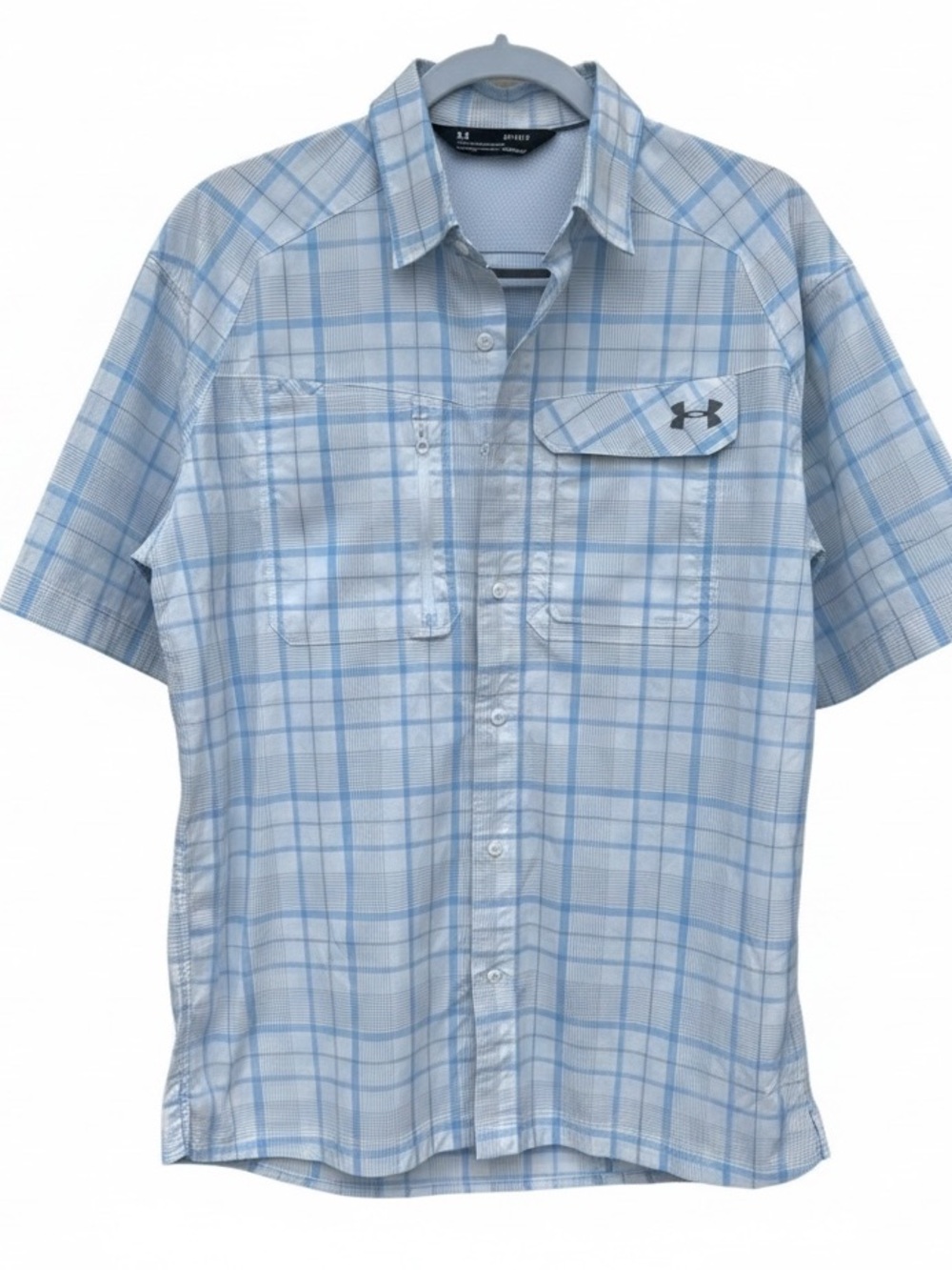 EUC Under Armour Fish Hunter Plaid Shirt Medium